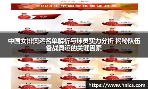 中国女排奥运名单解析与球员实力分析 揭秘队伍备战奥运的关键因素