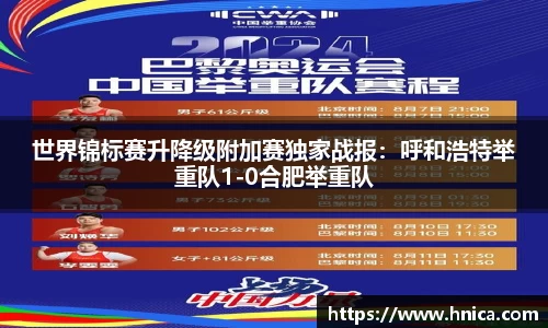 世界锦标赛升降级附加赛独家战报：呼和浩特举重队1-0合肥举重队